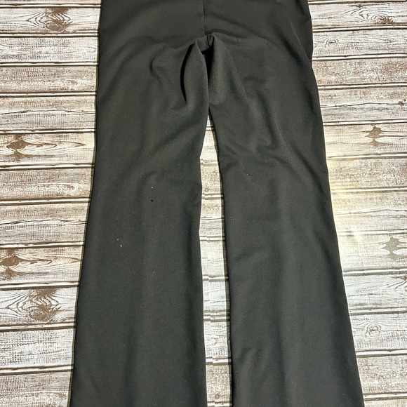 Black Wide legged Front Seam Trousers - Picture 3 of 6